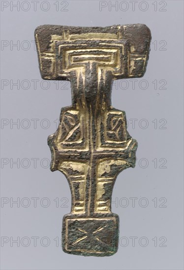 Square-Headed Brooch, Anglo-Saxon, first half 6th century.