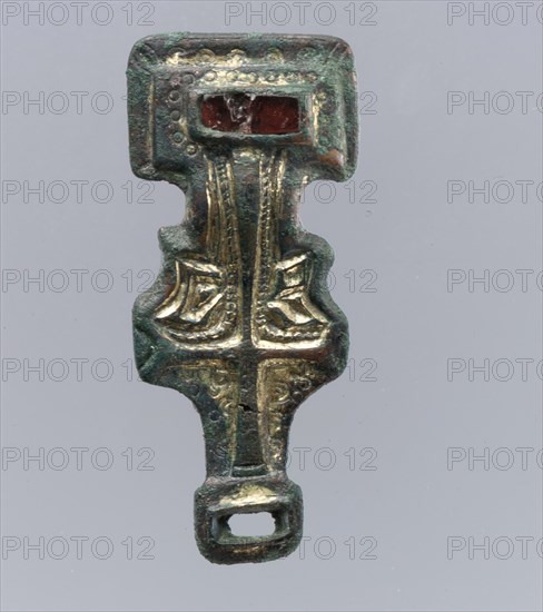 Miniature Square-Headed Brooch, Anglo-Saxon, first half 6th century.