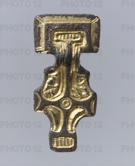 Miniature Square-Headed Brooch, Anglo-Saxon, first half 6th century.