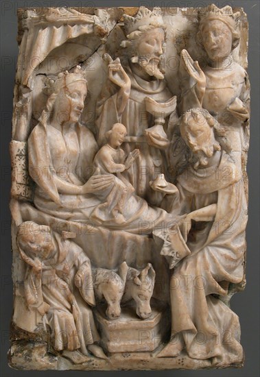 Adoration of the Magi, British, 15th century.