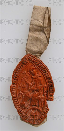 Seal Impression, Saint Giles, British, late 13th century.