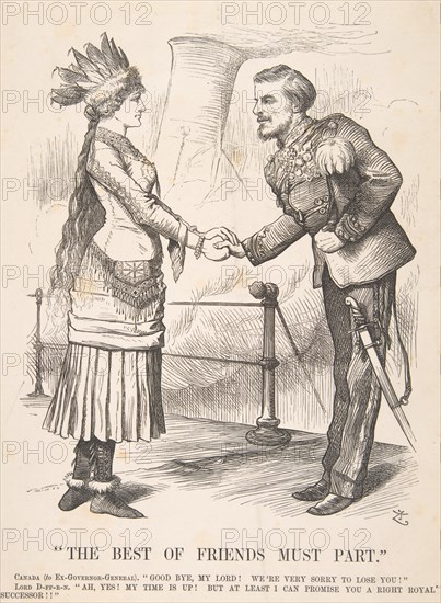 The Best of Friends Must Part (Punch, September 28, 1878), 1878.