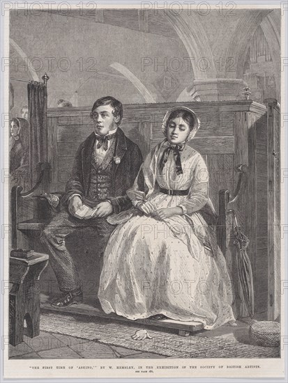 The First Time of 'Asking', from "Illustrated London News", May 8, 1896.