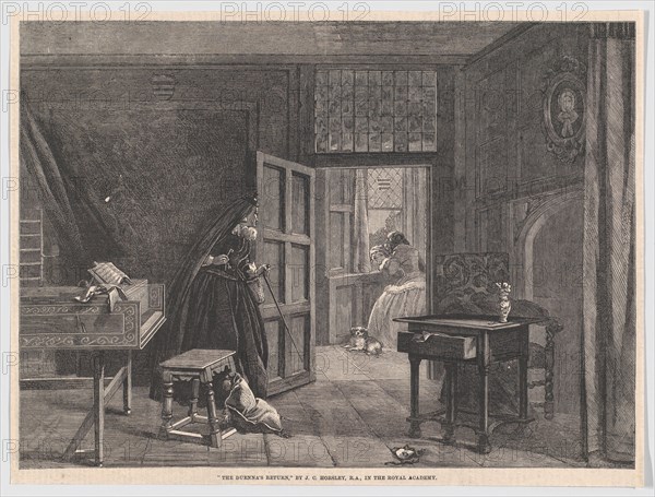 The Duenna's Return, from "Illustrated London News", May 19, 1860.