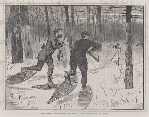 Deer-Stalking in the Adirondacks in Winter (Every Saturday, Vol. II, New Series), January 21, 1871.