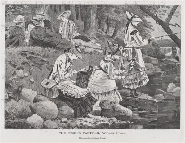 The Fishing Party (Appleton's Journal, Vol. II), October 2, 1869.