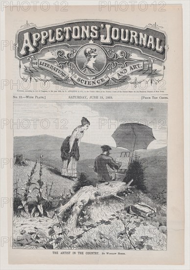 The Artist in the Country (Appleton's Journal, Vol. I), June 19, 1869.