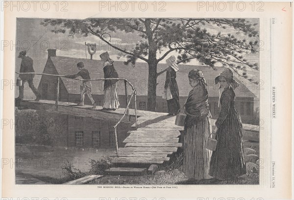 The Morning Bell (Harper's Weekly, Vol. XVII), December 13, 1873.