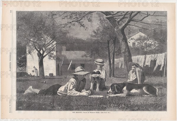 The Nooning (Harper's Weekly, Vol. XVII), August 16, 1873.