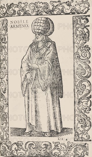 De gli habiti antichi et moderni di diversi parti del mondo, libri due ..., 1590. [Nobile Armeno - Armenian nobleman].