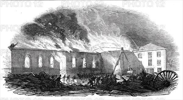 Great fire at the New-Cross Railway Station