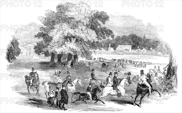 Gorhambury Races - from a sketch in the park