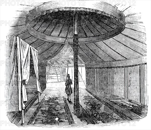 Interior of Sidi Mohammed's tent