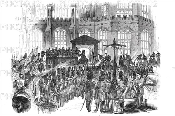 Arrival of the funeral procession at St. George's Chapel
