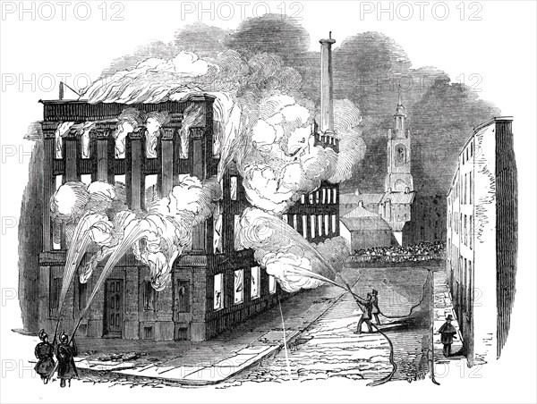 Burning of Irwell Buildings