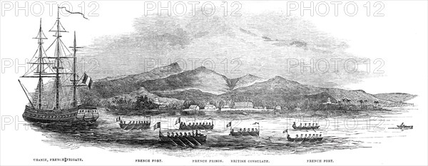 The French Blockade of Tahiti...1844.