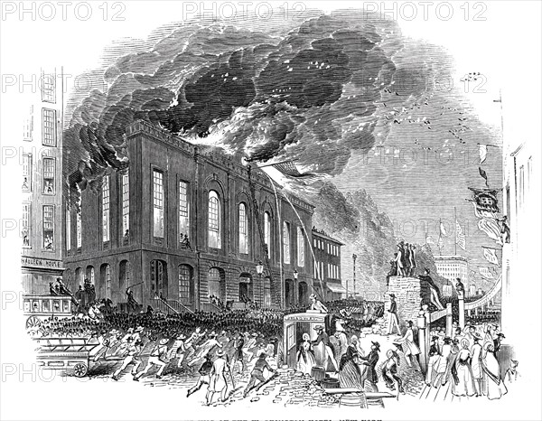 Burning of the Washington Hotel