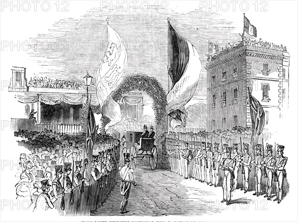 King Louis Philippe entering the railway station