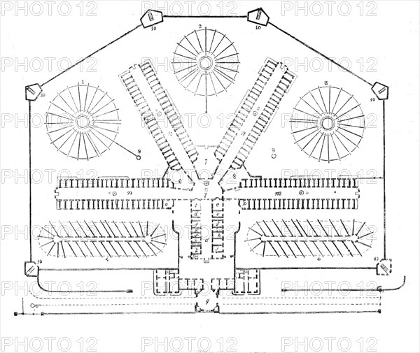 Plan of the prison