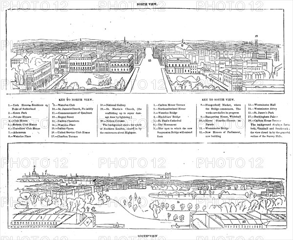 Colosseum print - north and south views
