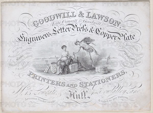 Trade card for Goodwill & Lawson
