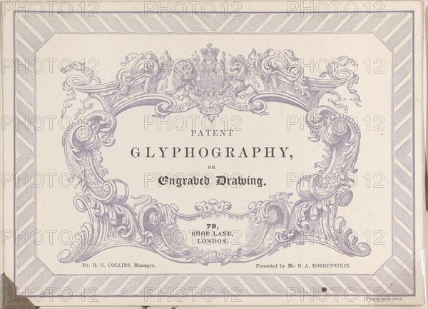 Trade card for Edward Palmer's Glyphographic Office