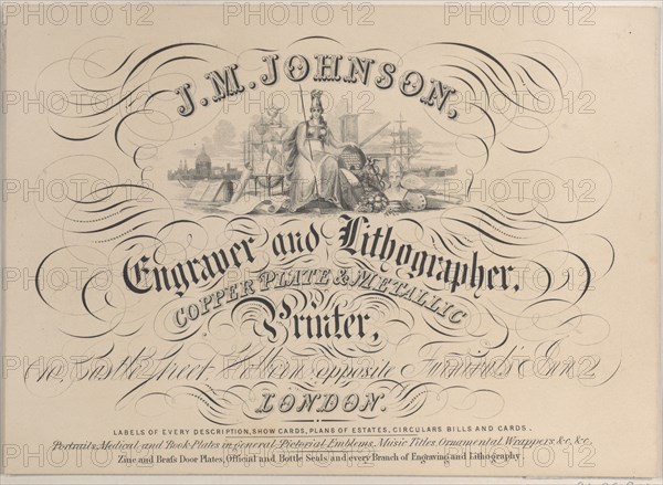 Trade card for J.M. Johnson