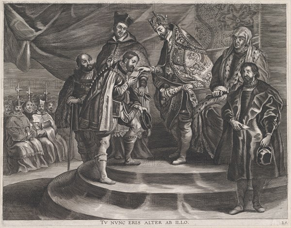Plate 25: Philip crowned King of Spain by his father