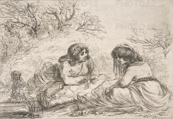 Two Women in a Landscape