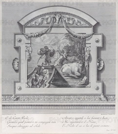 Plate 24: Ulysses's companions stealing the oxen sacred to Apollo