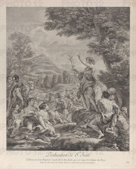 Saint John the Baptist preaching to a crowd