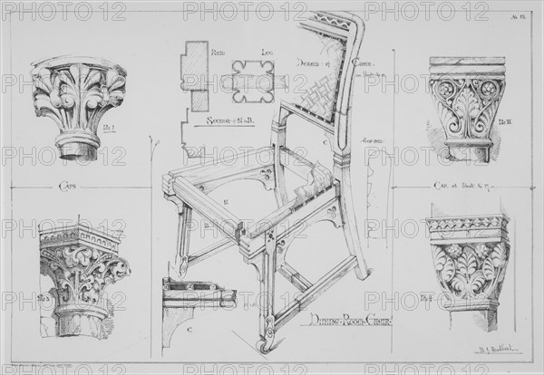 Gothic Forms Applied to Furniture