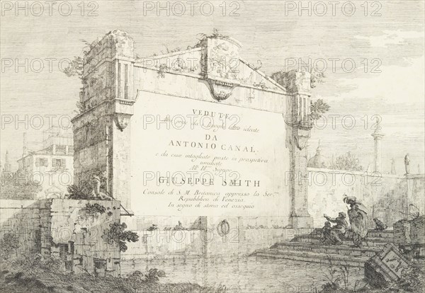 Title page with a large wall of a classical ruin