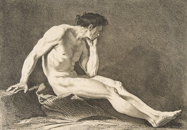 An "Académie": Sitting Man