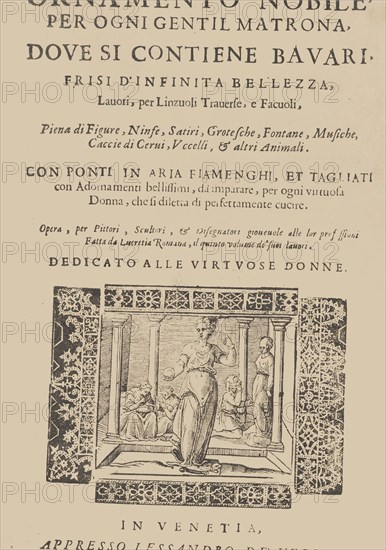 Ornamento nobile...Fatta da Lucretia Romana (Libro V of the Corona)
