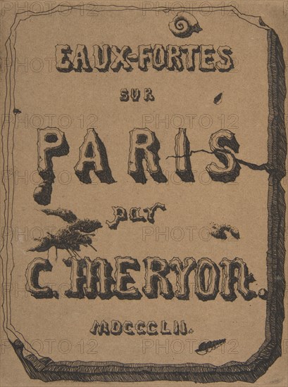 Etchings of Paris; Title page to the suite