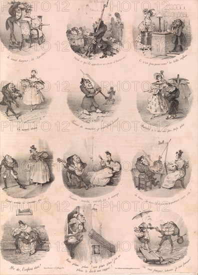 Twelve Satirical Vignettes (Le Charivari