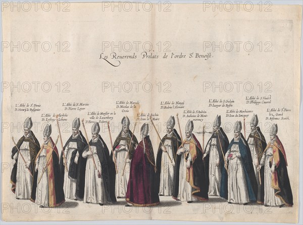 Plate 11: Members of the clergy marching in the funeral procession of Archduke Albert of A...