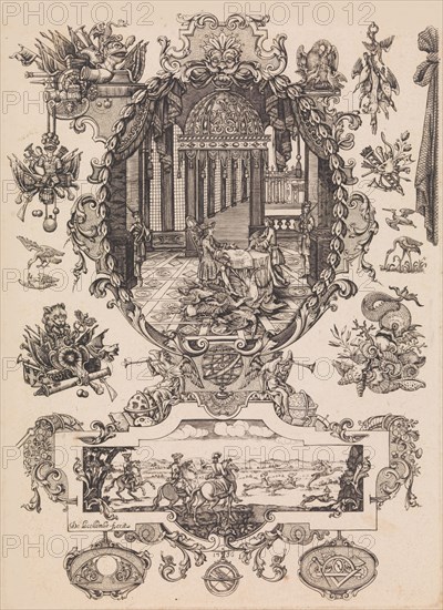 Plate twelve from Nouveavx Desseins D'Arquebvseries