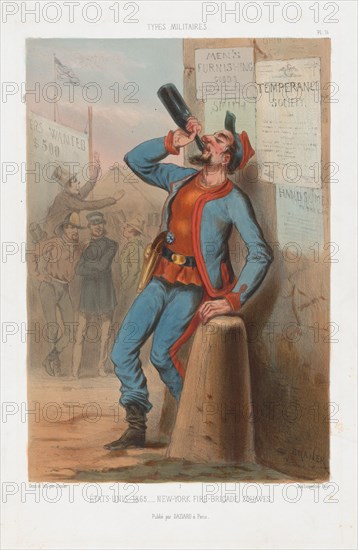 États-Unis 1865 - New-York Fire-Brigade Zouaves