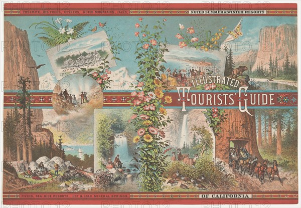 Book cover to an Illustrated Tourist Guide of Noted Summer & Winter Resorts of Cali...