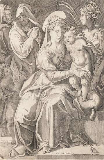 The Holy Family with St. Anne and St. Catherine