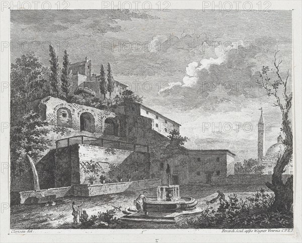Landscape with Ruins and Fountain