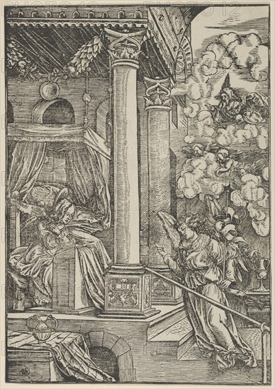 The Annunciation. Creator: Hans Schäufelein the Elder.