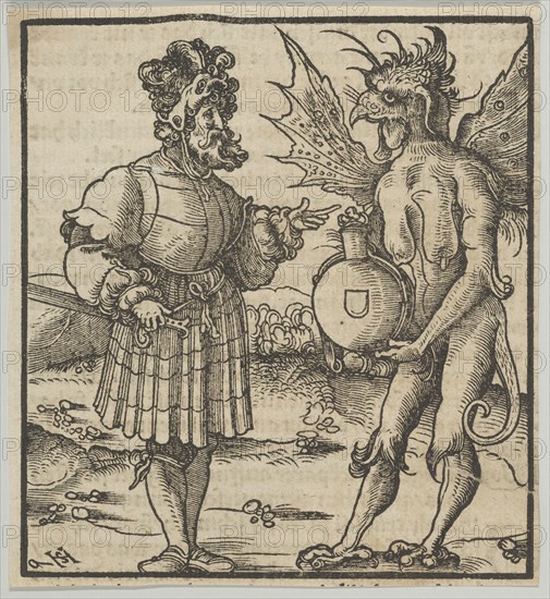 The Devil Offering Poison to a Knight