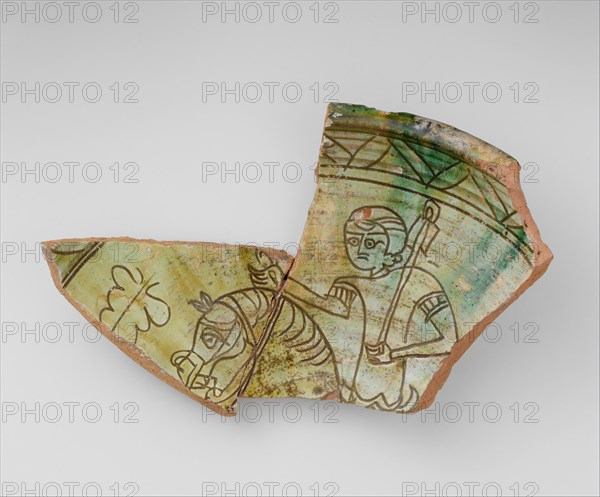 Fragment of a Bowl with a Horse and Rider