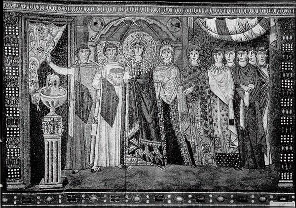 Empress Theodora and Members of Her Court