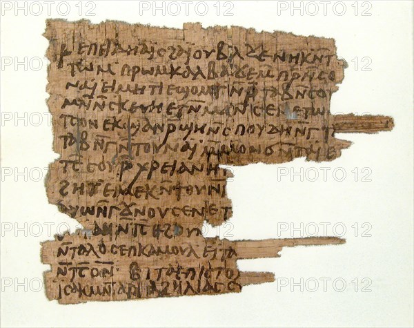 Papyri Fragments of a Letter to Andreas