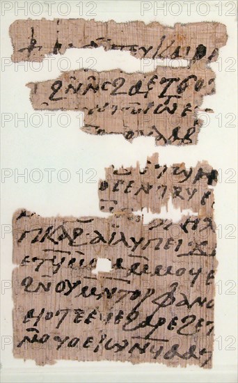 Papyri Fragments of a Letter to Pesenthius