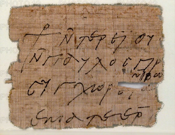 Papyrus Fragment of a Letter from Joinistus to Epiphanius